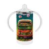 Hippie Bus Sippy Cup - Flowers Baby Sippy Cup - Graphic Sippy Cup view 1