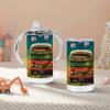 Hippie Bus Sippy Cup - Flowers Baby Sippy Cup - Graphic Sippy Cup view 2