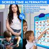 Just Smarty Interactive Alphabet Wall Chart | Talking ABCs & 123s Music Poster with Interactive Light | Toddler Alphabet Learning | Best Educational Gift for Boys & Girls Ages 2 3 4 5 | Letter Sounds view 3