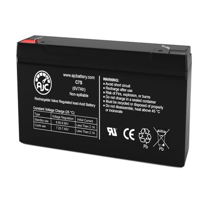 AJC Battery Compatible with Kid Trax Disney CARS Baja McQueen Quad KT1149 6V 7Ah Ride-On Toy Battery