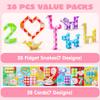 JOYIN 28 Packs Valentine's Day Cards with Snake Twist Toys for Kids, Snake Twist Puzzle Magic Stress Relief Fidget Toys with Cards for Valentine Classroom Exchange Prizes Party Favor view 2