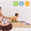 ECR4Kids SoftZone Junior Little Me Climb Crawl and Slide, Beginner Playset, Earthtone, 3-Piece view 4