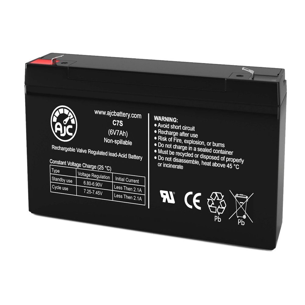 AJC Battery Compatible with Kid Trax Disney Toddler Quad KT1159 KT1160 6V 7Ah Ride-On Toy Battery