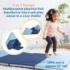 ECR4Kids SoftZone Camp, Canoe and Tumble Too, Folding Playmat, Earthtone view 4