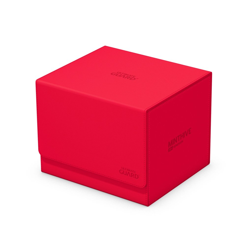 Ultimate Guard Minthive 30+, Deck Case for 30 Magnetic Card Cases, Perfect Storage for Graded Cards, Red, Secure Closure & Snaplock Mechanism