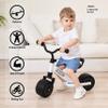 KRIDDO Baby Balance Bike 1-2 Year Old, Mini Cruiser Bike for One Year Old First Birthday Gifts Baby Toys 12 Months to 2.5 Year Old, White view 2