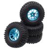 4PCS Treehobby RC 1.9 Crawler Tires 4.25 Inch 108mm Outer Diameter with Aluminium Alloy Wheel Rims Compatible with 1/10 Axial SCX10 RC4WD D90 TRX-4 RC Climbing Car Upgrade Parts view 2