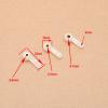BAIJAC 3PCS Nylon Steering Arm Rocker Shaft Inner Hole 2.6/3.1/4.1MM Landing Gear Rudder for RC Ship/Airplane DIY Model Accessories ( Color : 3.1mm ) view 2
