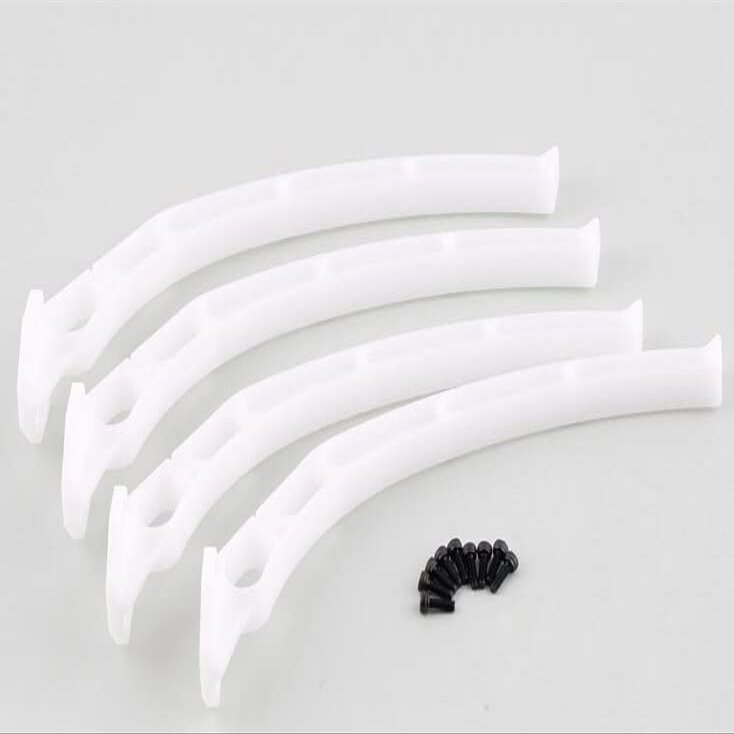 BAIJAC 4pcs/Set Universal Aircraft Qudcopter Wheels Tripod Landing Skids Gear for F450 F550 SK480 (1 Set ) ( Color : White )