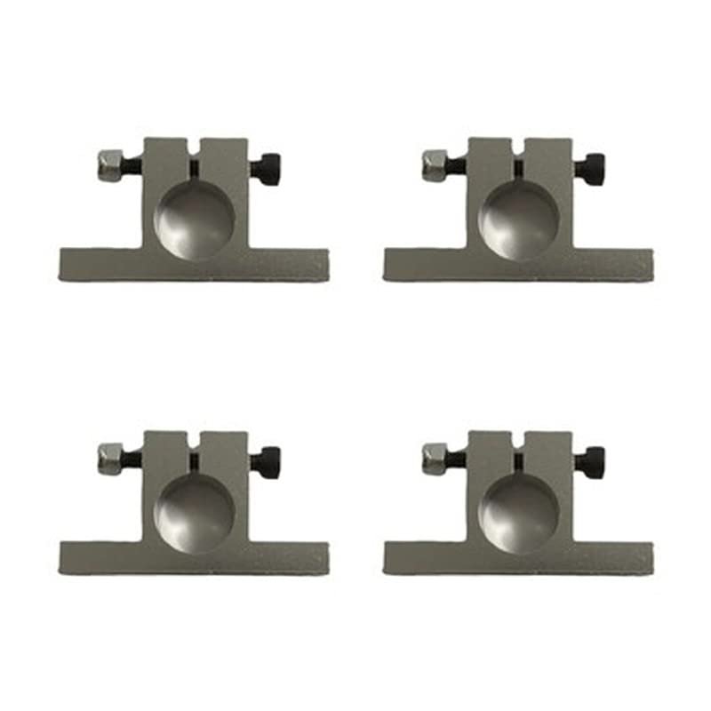 BAIJAC 4PCS Aluminum Alloy T-Shaped Pipe Clamp 12mm/14mm Carbon Tube Clip Holder Motor Mount Fixed Base for RC Drone Quadcopter Parts ( Color : 12mm )