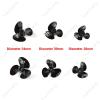 BAIJAC 2Pairs Dia. 34mm 30mm 26mm Three-Blade Fully Immersed Paddle Positive Negative Propellers PC Material Props RC/Simulation Boat ( Color : 2pairs 26x4mm ) view 2