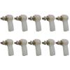 10PCS M2 M3 Plastic Ball Joint Buckle Tie Rod End Positioning Ball HeadConnector for Link Push 2mm/3mm Pull Rod RC Boat Model ( Color : M3 Wihte ) view 1