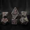 UD Unique Dice DND Metal Dice Set Skull Polyhedral Dice Set with Gift Box Metal DND Dice Set for MTG D&D RPG Table Games D4 D6 D8 D10 D12 D20 Role Playing Game DND Gifts for Players DM Game Masters view 2