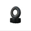 Little Guy Racing Gripper LG4 1.0 Inch Tires Compatible with 1/24 RC Axial SCX24, RGT, Element, Enduro, URUAV (2 Tires per Order), Black, 63mm x 21mm x R1 + Free Bottomline Decals Sticker view 1
