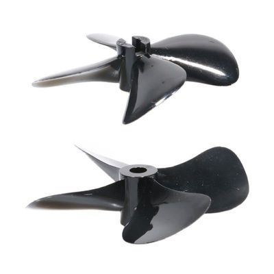 BAIJAC Diameter 55mm Fully Immersed Propeller Four-Blade CW CCW High Hardness for RC Trawling Net Pulling Bait Boat Ship Model Parts ( Color : 1pcs Forward (L) )