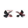 BAIJAC Diameter 55mm Fully Immersed Propeller Four-Blade CW CCW High Hardness for RC Trawling Net Pulling Bait Boat Ship Model Parts ( Color : 1pcs Forward (L) ) view 2