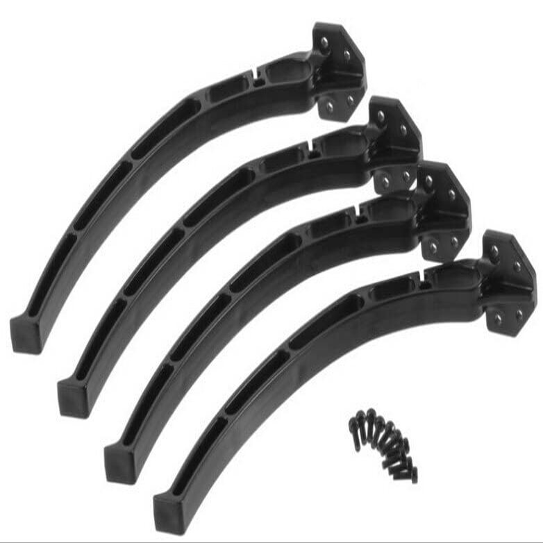 4pcs/Set Universal Aircraft Qudcopter Wheels Tripod Landing Skids Gear for F450 F550 SK480 (1 Set ) ( Color : Black )