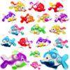 HOZKEAP 20 Packs Bulk fish Mini Pop Fidget Key ChainBirthday Party Favors Supplies and Classroom summer Student Gifts view 1