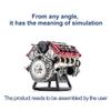 DWIU MAD RC V8 Engine Model, DIY Simulation Internal Combustion Engine Assembly Model for AX90104 SCX10 Capra VS4-10 Pro/Ultra Model Car view 2