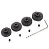 Treehobby 4PCS Metal Steel M1 Pinion Gear Sets 25T 26T 27T 28T fit 5mm RC Motor Shaft Gears Compatible with Arrma Traxxas Axial HSP Redcat Losi 1/8 1/10 Scale RC Car Truck Buggy view 1