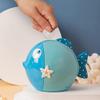Cute Fish Piggy Bank Ocean Theme Money Banks Resin Coin Can Christmas Halloween Ideas Gift Money Box view 4