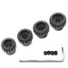 Treehobby 4PCS Metal Steel 32P 5mm Pinion Gear Set 17T 18T 19T 20T with Hex Key for RC Cars(Compatible with 0.8 Metric Pitch) view 3
