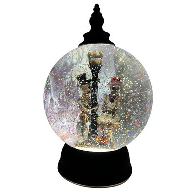 Water Globe with Skeleton Inside That Lights Up