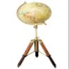 Calif International Vintage Antique Rotating Earth Globe With Adustable Floral Pattern Tripod Stand, Diameter : 12 Inch, Height : 40 Inch view 3