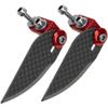 Vgoohobby Adjustable Carbon Fiber Turn Fins 65mmx25mm RC Water Knife Compatible with 70-85cm(27.5"-33.4") Electric Nitro Power Remote Control Boats view 4