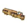 GHQYP Wooden Money Banks Unbreakable Piggy Bank Handmade Tanker Money Box Home Decor Souvenirs Coin Can view 4