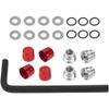 Vgoohobby M4 Wheel Hub Caps Wheel Rim Center Nut Cover Compatible with Traxxas TRX4 TRX6 Axial SCX10 90046 Redcat Gen8 Tamiya 1/10 RC Crawler Car (Red) view 1