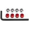 Vgoohobby M4 Wheel Hub Caps Wheel Rim Center Nut Cover Compatible with Traxxas TRX4 TRX6 Axial SCX10 90046 Redcat Gen8 Tamiya 1/10 RC Crawler Car (Red) view 2