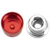 Vgoohobby M4 Wheel Hub Caps Wheel Rim Center Nut Cover Compatible with Traxxas TRX4 TRX6 Axial SCX10 90046 Redcat Gen8 Tamiya 1/10 RC Crawler Car (Red) view 3