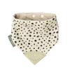 Cheeky Chompers 2-in-1 Baby Dribble Bib With Soft Silicone Teether, Reversible Bandana Style, Innovative Dimple Design Soothes Gums, 3-Layer Absorbency (Leopard Spot Neckerchew) view 1