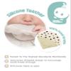 Cheeky Chompers 2-in-1 Baby Dribble Bib With Soft Silicone Teether, Reversible Bandana Style, Innovative Dimple Design Soothes Gums, 3-Layer Absorbency (Leopard Spot Neckerchew) view 4