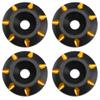 4Pack Vgoohobby 1/8 Universal Rear Wing Buttons Gasket Fixed Wing Spacers Compatible with Arrma Traxxas HPI HSP Redcat Axial Tamiya 1/8 RC Buggy Truck Racing Car (Gold) view 1
