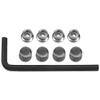 Vgoohobby M4 Wheel Hub Caps Wheel Rim Center Nut Cover Compatible with Traxxas TRX4 TRX6 Axial SCX10 90046 Redcat Gen8 Tamiya 1/10 RC Crawler Car (Titanium) view 2