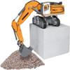 siku 6740, Liebherr R980 SME Crawler Excavator, Remote Controlled 1:32, Controlled by a Bluetooth Control, Can also be controlled using an app with sound, Metal/Plastic, Yellow view 4