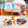 The Baby Bauhaus Set, Jumbo Soft Baby Blocks with Rattle Ball and Mirror from Follies, 0 to 18 Months, Newborn Gift, Award Winning Montessori Developmental Sensory Toys view 2
