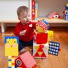 The Baby Bauhaus Set, Jumbo Soft Baby Blocks with Rattle Ball and Mirror from Follies, 0 to 18 Months, Newborn Gift, Award Winning Montessori Developmental Sensory Toys view 3