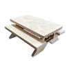 OC Ramps Wood Fingerboard Obstacles - Premium Quality Finger Board Half Pipe, Launch Ramp, Picnic Table Bench and Grind Box - Mini Finger Skatepark Toys (FB Picnic Table) view 1