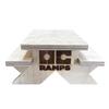 OC Ramps Wood Fingerboard Obstacles - Premium Quality Finger Board Half Pipe, Launch Ramp, Picnic Table Bench and Grind Box - Mini Finger Skatepark Toys (FB Picnic Table) view 3