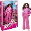 Barbie The Movie Doll, Gloria Collectible Wearing Three-Piece Pink Power Pantsuit with Strappy Heels & Golden Earrings view 1