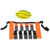 Nerf 10 Player Flag Football Belts + Ball Set - Youth Flags + Junior Foam Football for Kids - Full Kit for 5 v 5 Games - Includes (10) Belts + 1 Foam Ball view 1
