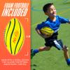 Nerf 10 Player Flag Football Belts + Ball Set - Youth Flags + Junior Foam Football for Kids - Full Kit for 5 v 5 Games - Includes (10) Belts + 1 Foam Ball view 3