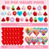 JOYIN 28 Packs Valentines Day Gifts for Kids, Classic Mochi Squishy Toy with Heart Valentines Day Cards for Kids School Classroom, Stress Relief Toy for Valentine Party Favors, Class Exchange Prize view 4