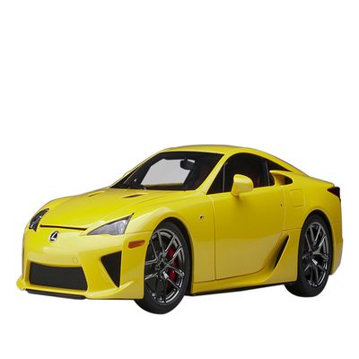 Autoart Lexus LFA Pearl Yellow with Red and Black Interior 1/18 Model Car