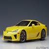 Autoart Lexus LFA Pearl Yellow with Red and Black Interior 1/18 Model Car view 2