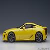 Autoart Lexus LFA Pearl Yellow with Red and Black Interior 1/18 Model Car view 4