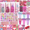 JOYIN 28 Packs Valentine's Day Stationery Set with Gift Card for Kids, Includes Pencils, Rulers, Notebook and Stickers for Classroom Exchange Party Favors Supplies view 1